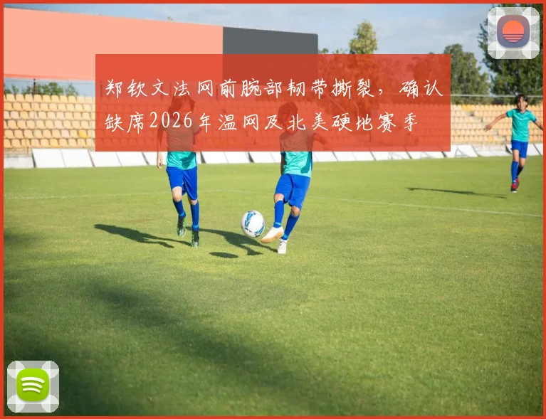郑钦文法网前腕部韧带撕裂,确认缺席2026年温网及北美硬地赛季